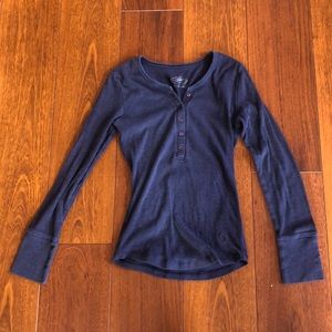 Girls navy blue long sleeve t-shirt